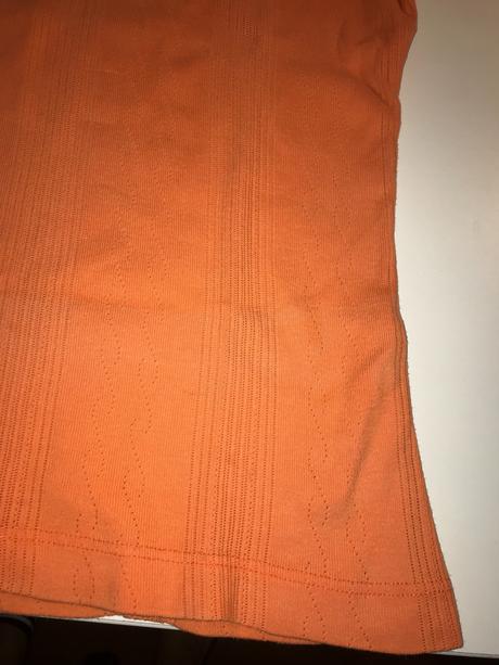 Dámske oranžové tričko s golierom, lindex,m