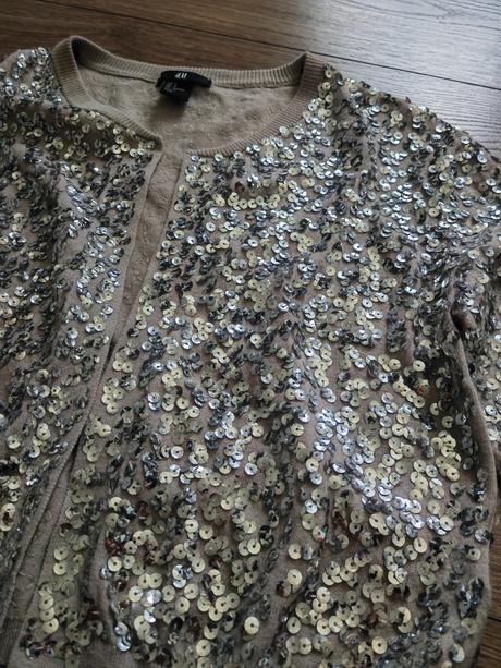 Flitrové bolerko/svetrík, h&m,s