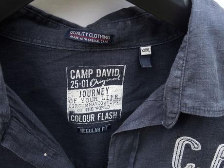 Ľanová košeľa camp david 3xl, xxxl