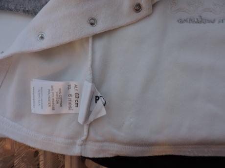 Velúrový komplet s poštou, primigi,62