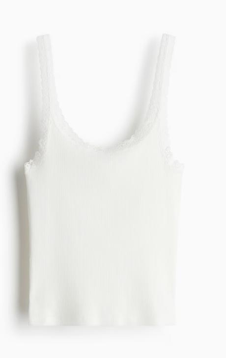 H&m divided tielko s čipkovým lemom vel.xs-s, h&m,s / xs