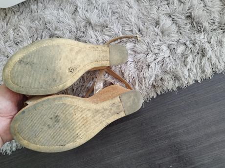 Zlaté sandálky ., lasocki,40