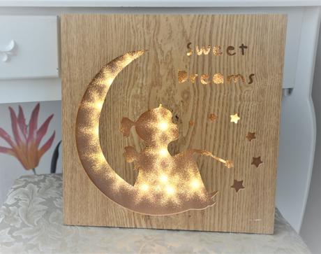 Nočné svetielko do detskej izby s vílkou,