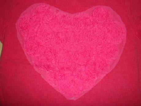 Trendy tričko so srdiečkom, h&m,110