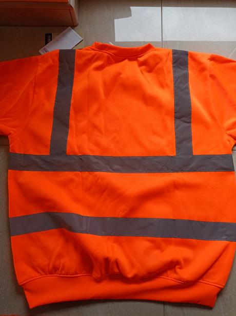 Reflexné pracovné tričko dlhý rukáv, xl