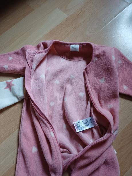 2x flisovy overal v.62  0-3 mesiace, next,62