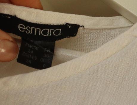 Biela ľanová tunika, esmara,s