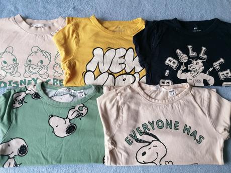 Tričká mix, h&m,122