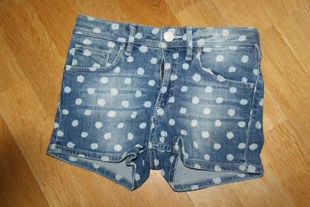 Bodkované kraťasky, h&m,128