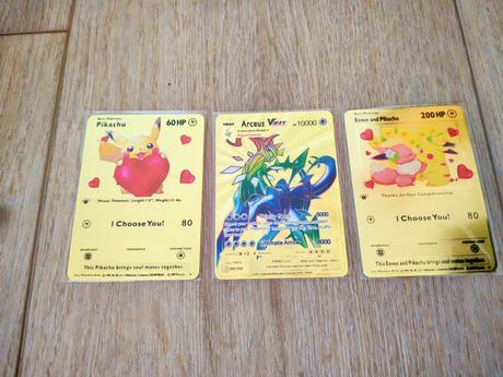 Kovová pokémon karta, 