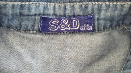 Rifľové krátke nohavice a košeľa, 128