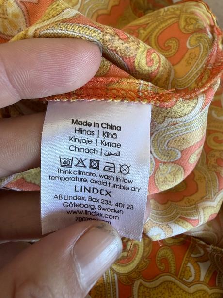 Lindex m viral satenova bluzka s prekrasnym boho v, lindex,m