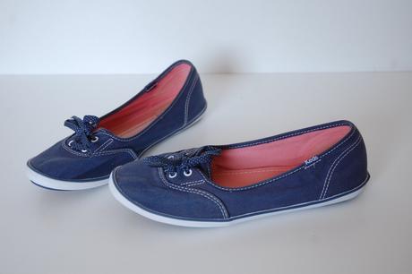 Dámske plátenné baleríny keds teacup, 39
