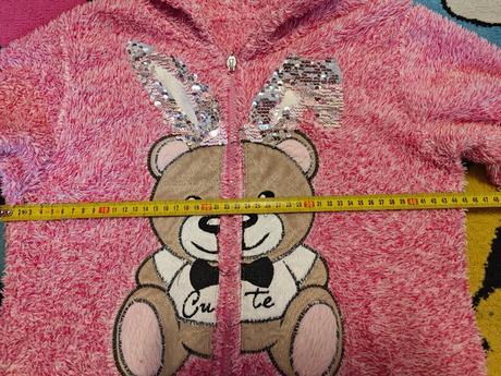 Teplucky fleese s kapucnou, 164