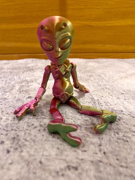 3d figúrka mimozemšťan,