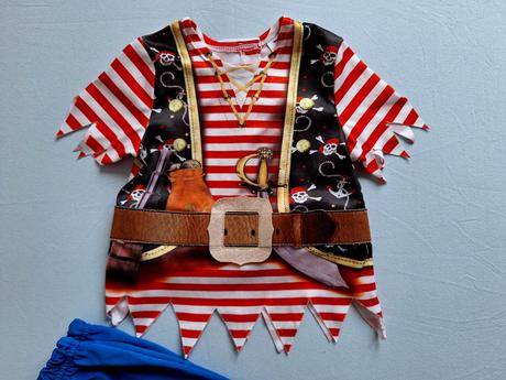 Pirát exkluzívny 2-dielny kostým veľ. 1-3r.,