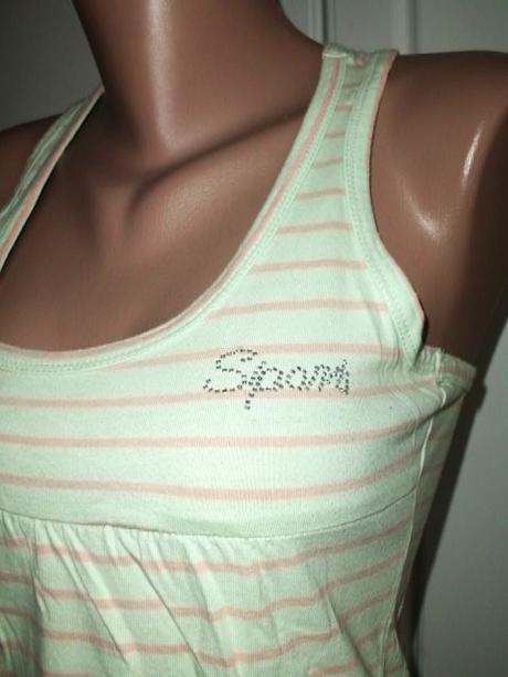 Prúžkované predĺžené tielko - veľ. s-m, s