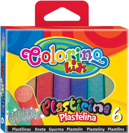 Plastelína colorino kids brokátová-6 ks,