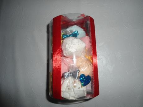 10x šumivý púder v darčekovom balení, 