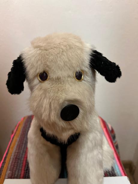 Plyšový pes s jemnou srsťou, 