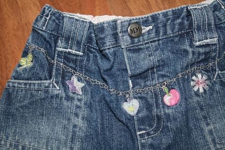 Riflová suknička, morris mouse,80