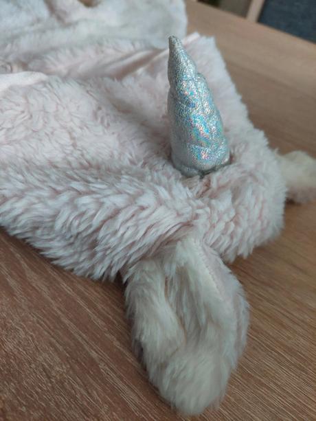 Teplý plyšový zimušný overal "jednorožec" veľ.74, marks & spencer,74