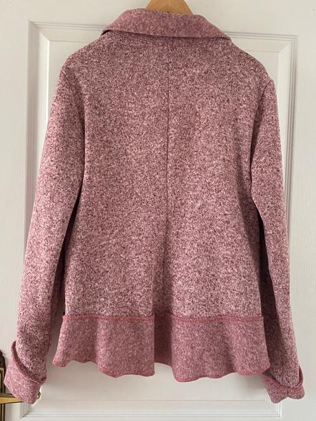 Ružový kabátik značky žena bohyne, l