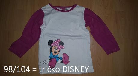 Tričko s dlhým rukávom, disney,98