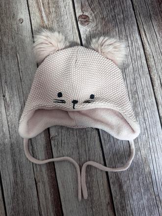 Zimná čiapka dievčenská h&m veľ 0-2 m, h&m,56