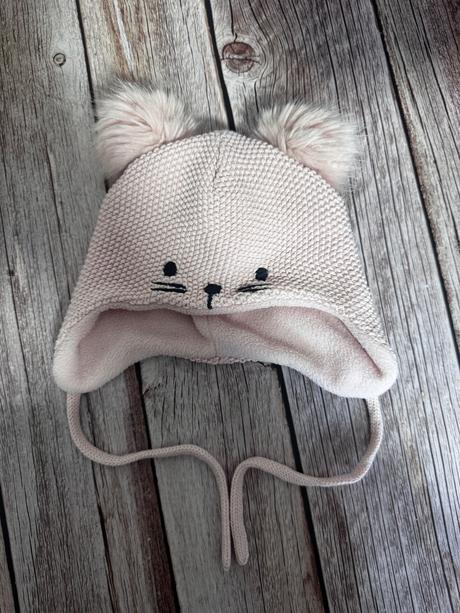Zimná čiapka dievčenská h&m veľ 0-2 m, h&m,56