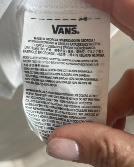 Štýlové tričko vans s 3/4 rukávom  xs, 158