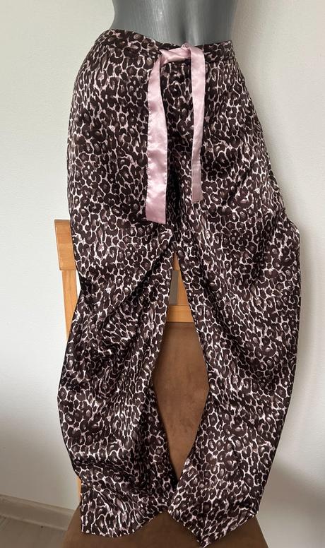 Satenove pyzamove nohavice, l