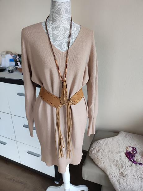 Dámske svetrikove šaty laura toretti, l