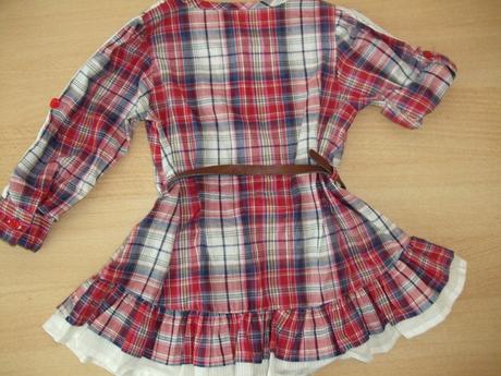 Károvaná tunika s opaskom zn. matalan, matalan,80