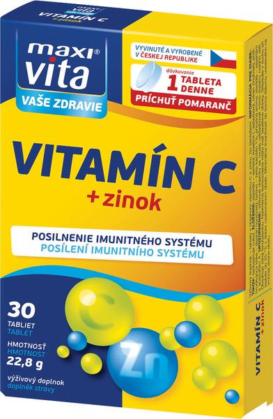 Vitamín C + zinok značky Maxivita