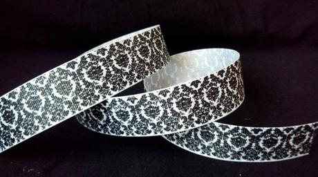 Rypsová stuha 25 mm - biela,