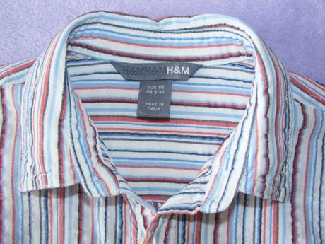 Prúžkavá košeľa zn. h&m, h&m,116