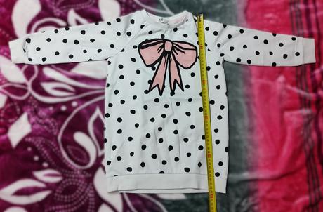 Dievčenské predlžené tričko, h&m,98