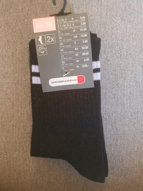 Ponozky 2 ks v baleni, kik,36