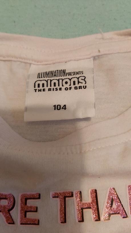 Tričko minions ružové 104, 104