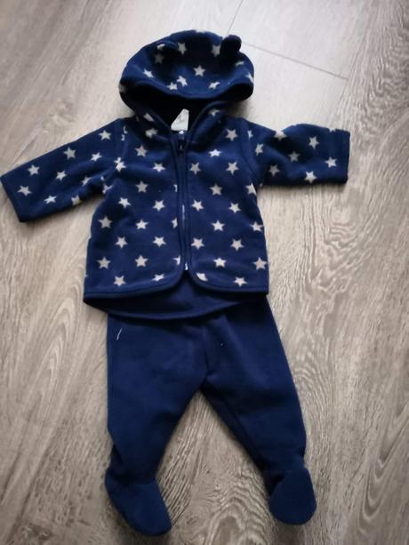 Komplet na prechodné obdobie flisový, h&m,62