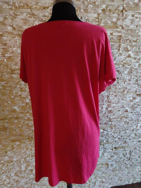 Trendy ruzové elastické tricko uk24/52, new look,52