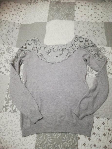 Pulovrik s cipkou, s