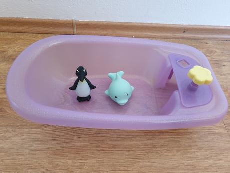 Vanička pre bábiku + rybička + tučniak,
