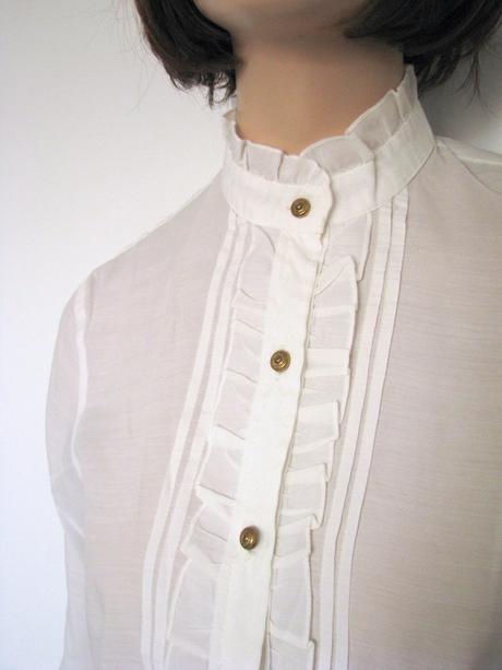 Blúzka s volánmi a stojačikom, m