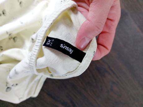 Tenke bavlnene tricko sinsay motiv pupavy xs, sinsay,xs