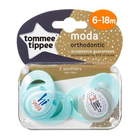 Tommee tippee 333858 c2n silikónový moda 6-18m,2ks, tommee tippee