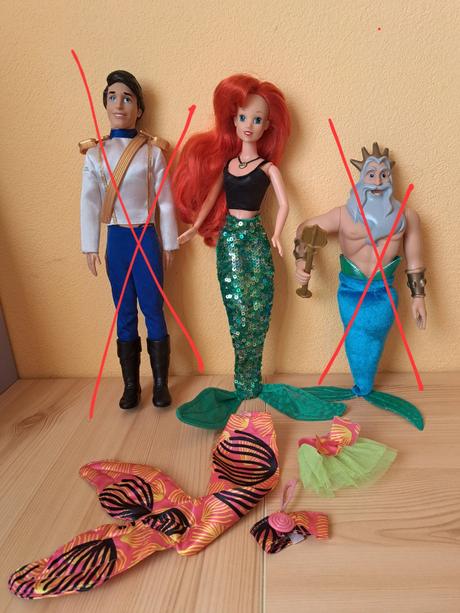 Disney the little mermaid ariel simba vintage, 