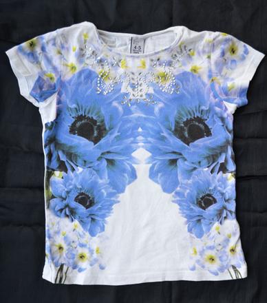 Letné kvietkované tričko zara, zara,110