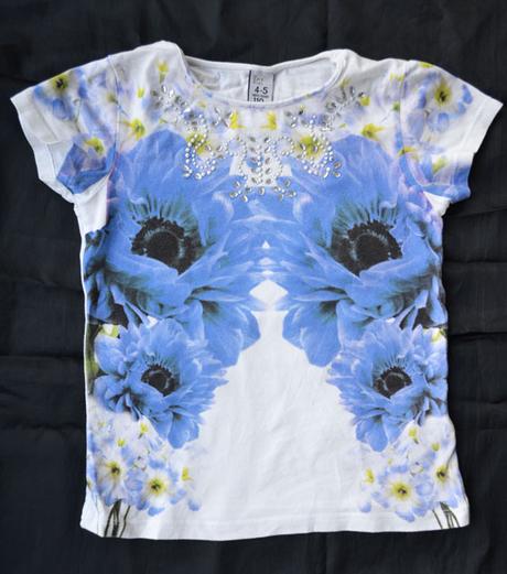 Letné kvietkované tričko zara, zara,110